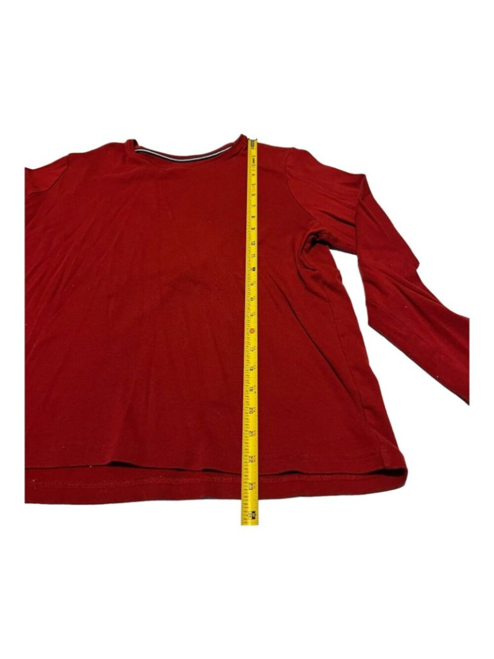 Croft & Barrow Top Women's PXXL Classic Red Tee Long Sleeve XXL Plus Top Blouse - Picture 4 of 6